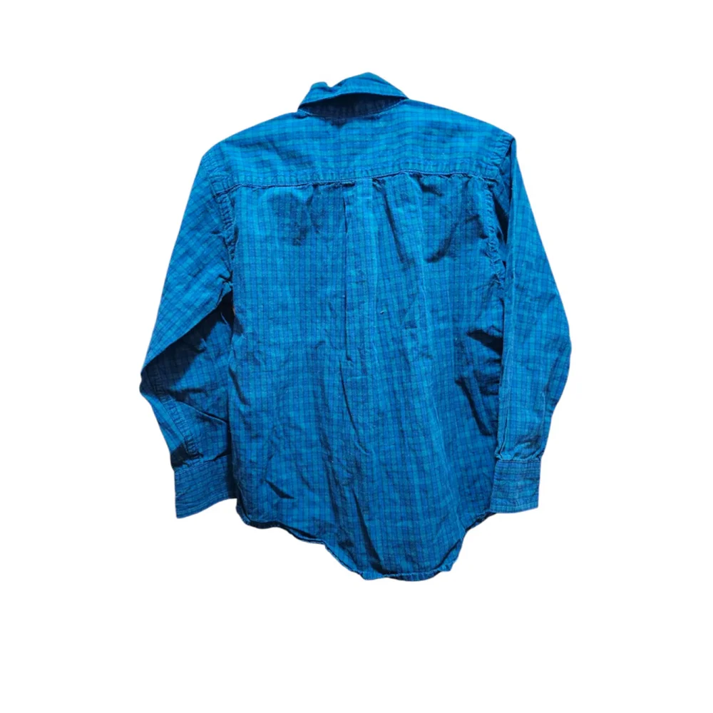 Boys Ralph Lauren Plaid Button-Down Shirt Size 5 Blue Green